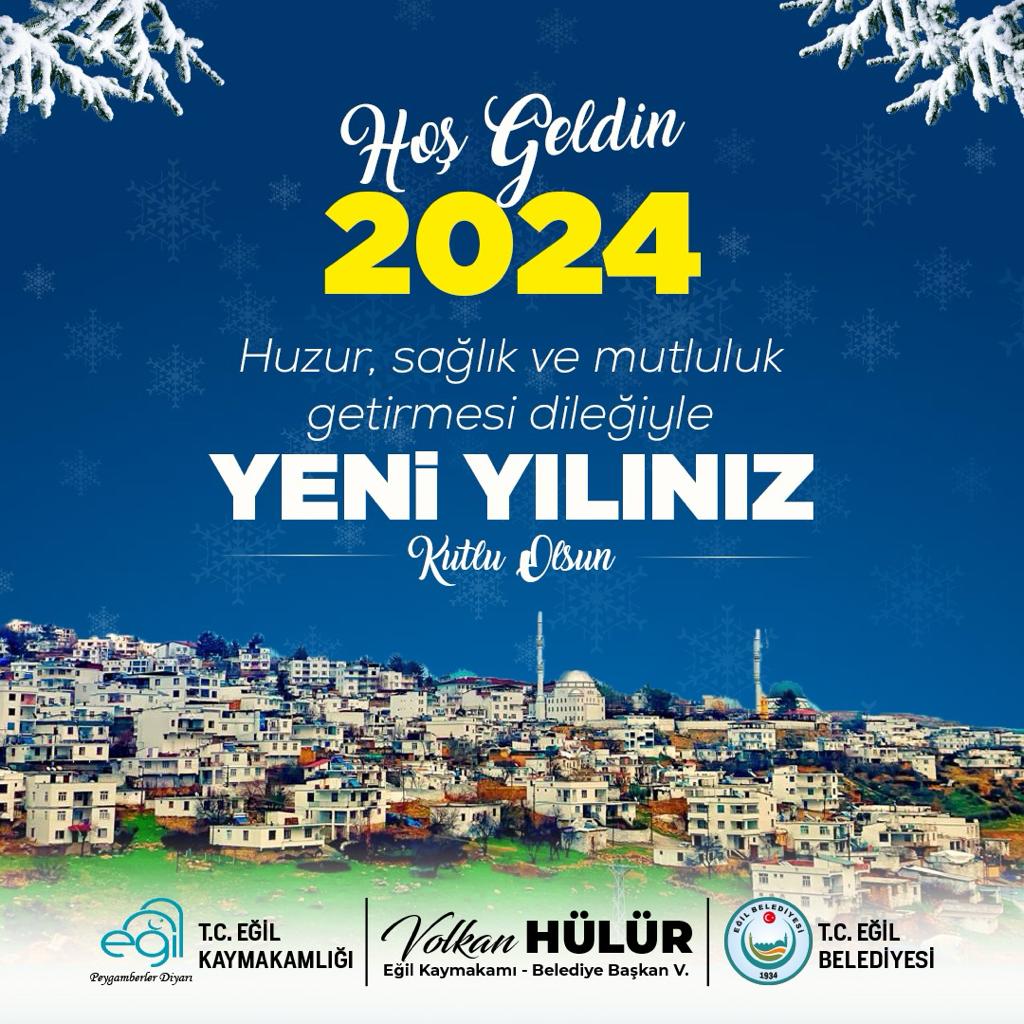 Sayın Kaymakamımız/Belediye Başkan V.  Volkan HÜLÜR'ün Yeni Yıl Mesajı